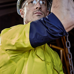  Mens Rugged Cooling Hi Vis Long Sleeve Shirt