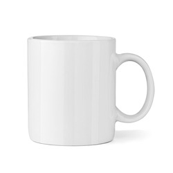 High quality ceramic white mug